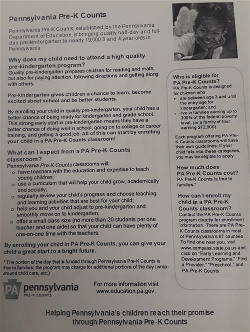 Pre-K Info 